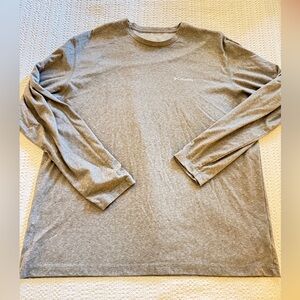 Columbia Heather Grey Long Sleeve Tee omniwick size xxl